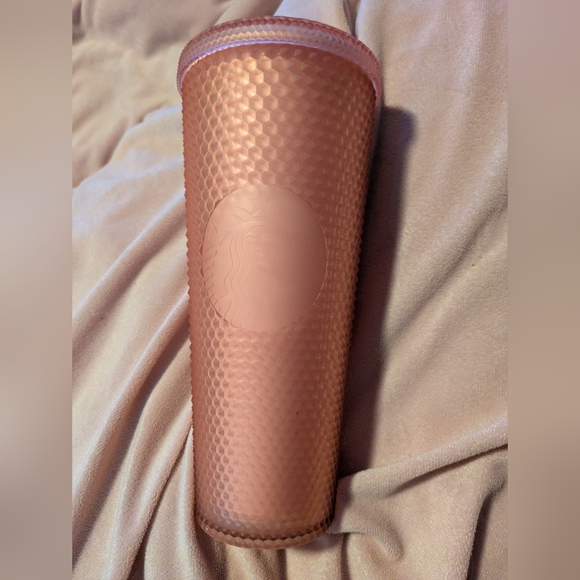 Starbucks Other - Starbucks 2022 Valentines 24oz Pink Matte Soft Touch Studded Cold Cup Tumbler